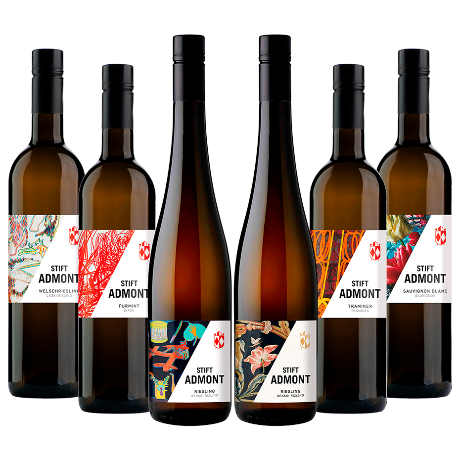 Leicht und frisch: Welschriesling, Furmint, Riesling, Riesling, Traminer, Sauvignon Blanc